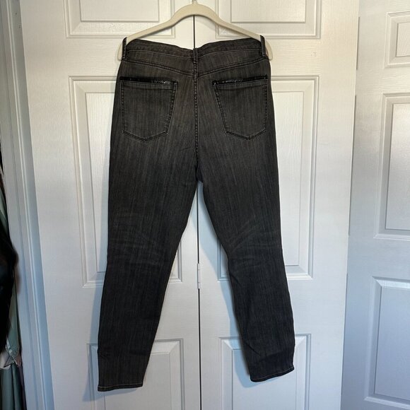 WHBM High-Rise Croc Skinny Ankle Jeans - Picture 6 of 10